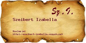 Szeibert Izabella névjegykártya